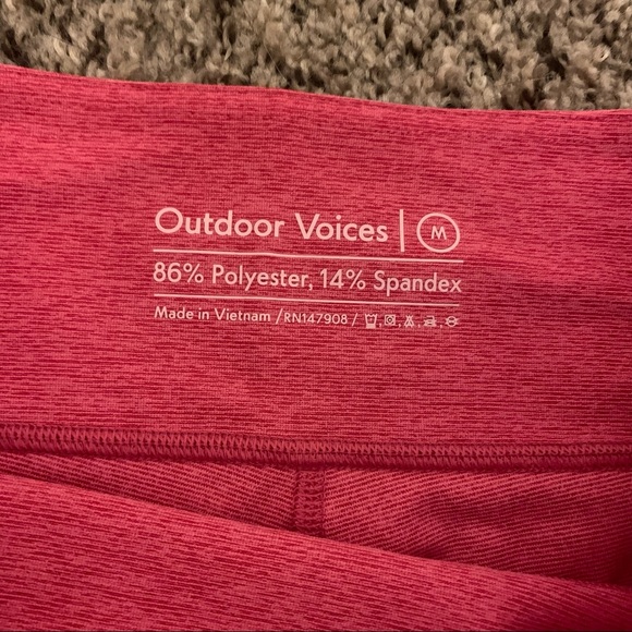 OV 3/4 Warmup Leggings, Flamingo, Medium - Picture 3 of 5